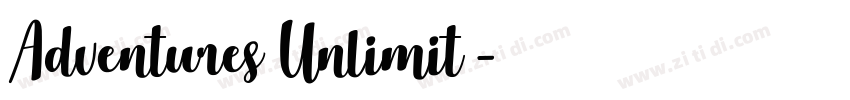 Adventures Unlimit字体转换